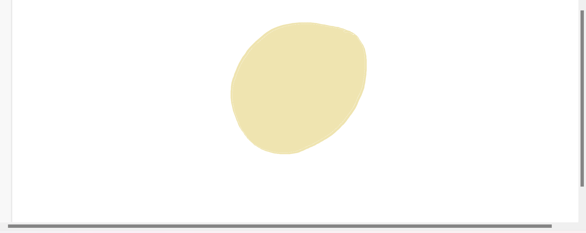 Yellow blob drawing