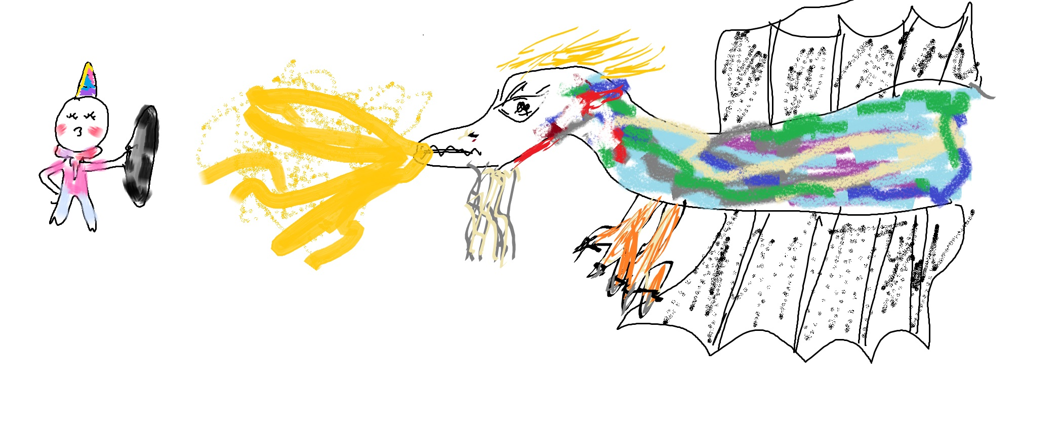 Dragon fight fan art