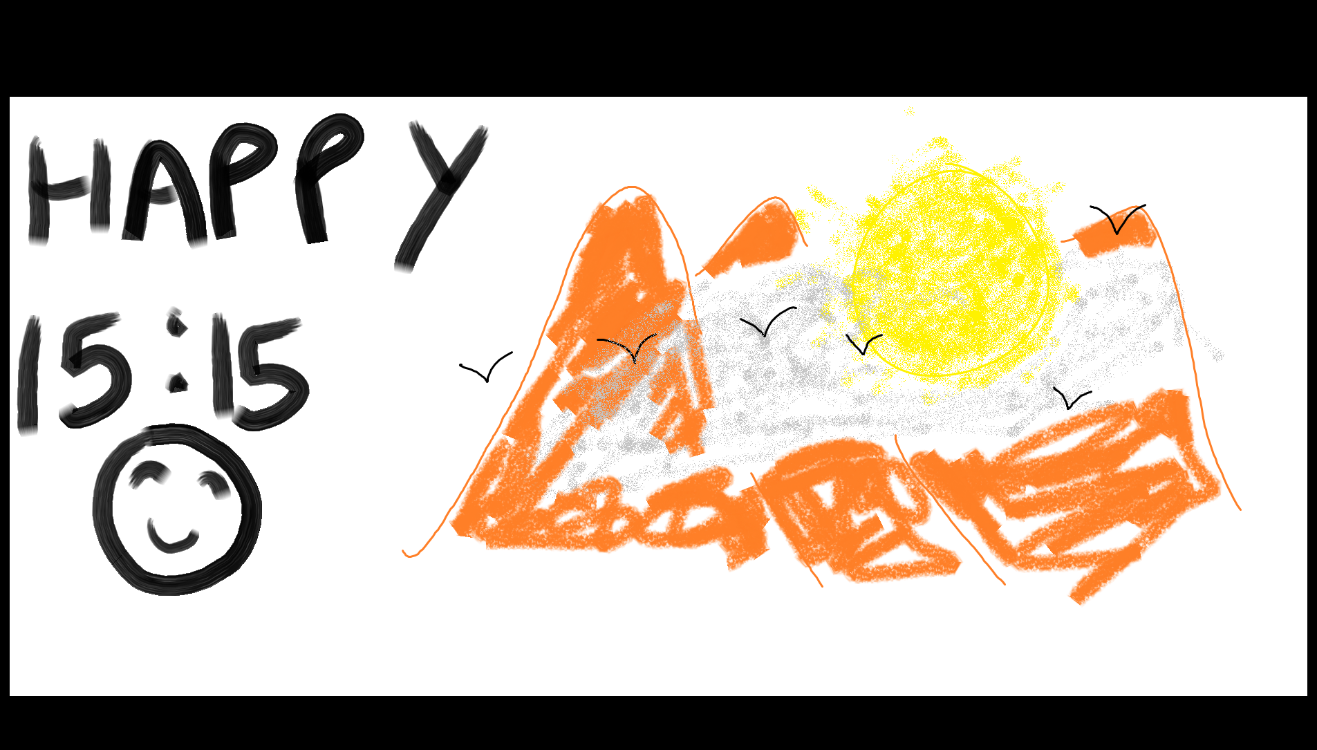 Happy 15:15 drawing